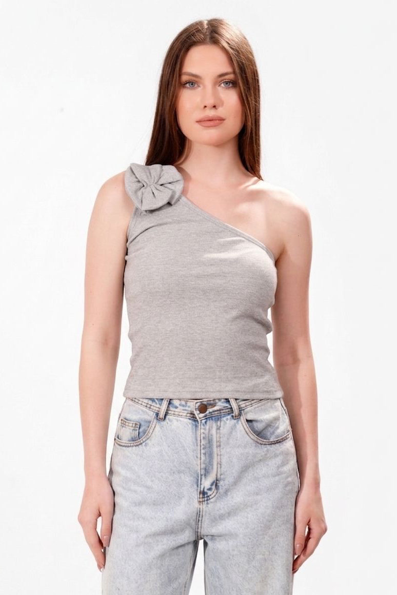 Ribbed Petal tank top
