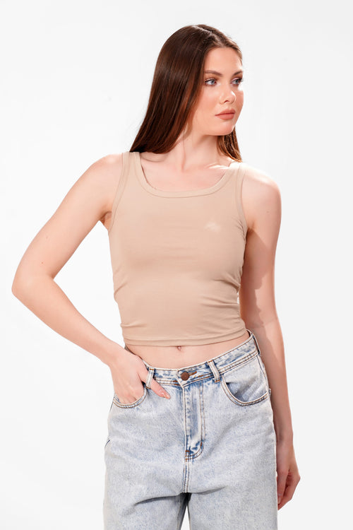 Cotton Round tank top